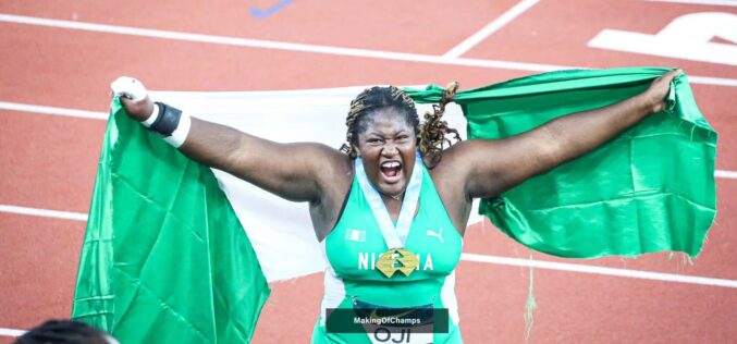 Jessica Oji wins historic World U20 Shot Put gold for Nigeria