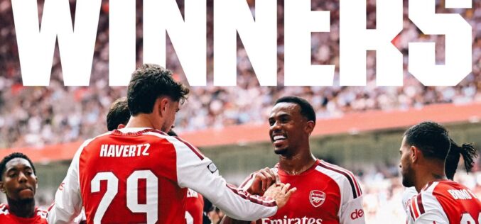 Arsenal 3-0 Man City: Odegaard leads Gunners to Community Shield glory