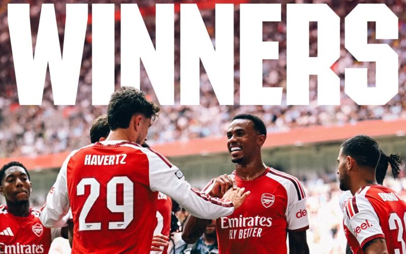 Arsenal 3-0 Man City: Odegaard leads Gunners to Community Shield glory