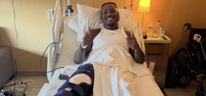 Christantus Uche undergoes successful surgery after serious knee Injury