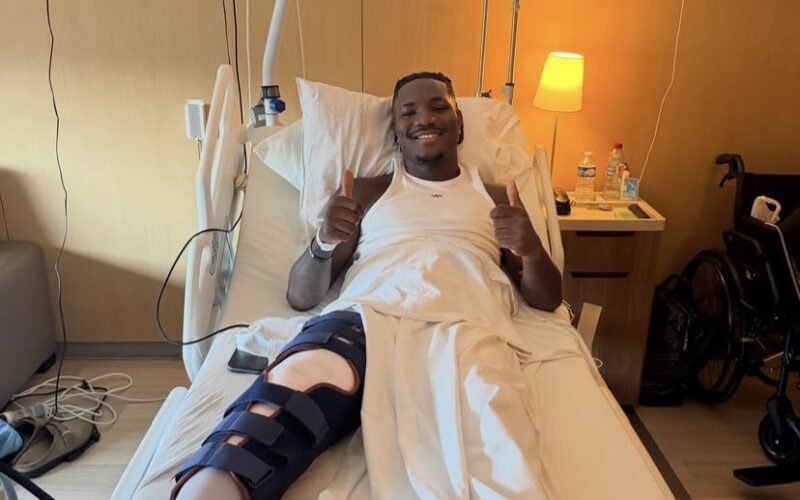 Christantus Uche undergoes successful surgery after serious knee Injury