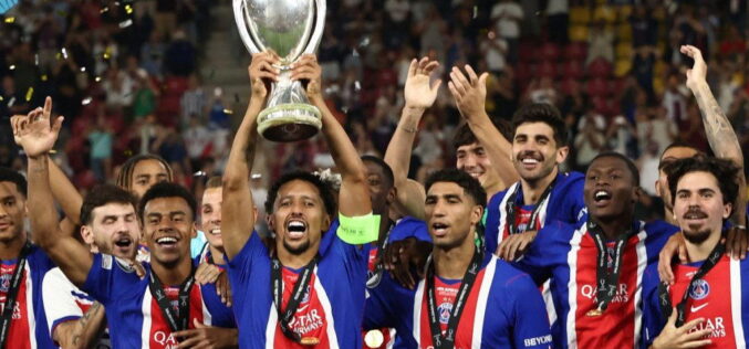 PSG down Aston Villa 2-1 to retain UEFA Super Cup