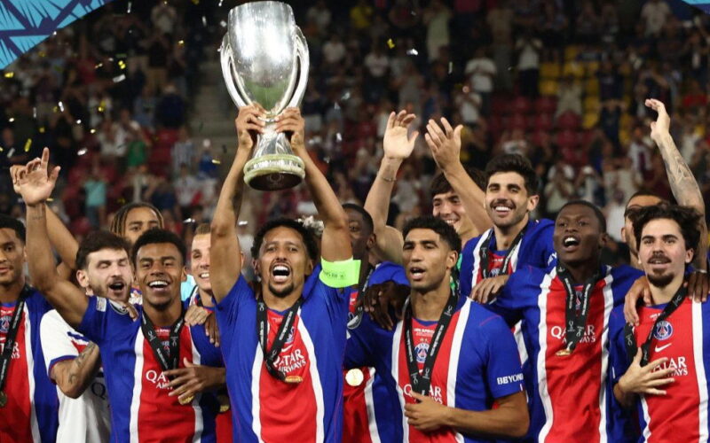 PSG down Aston Villa 2-1 to retain UEFA Super Cup