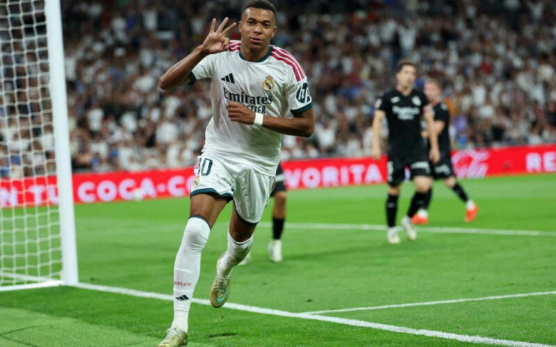 Mbappe hits hat-trick as Real Madrid thrash Real Sociedad 4-1