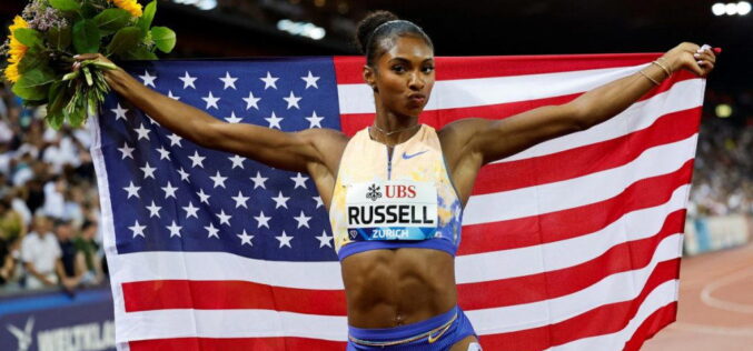 Breaking: American Masai Russell breaks Tobi Amusan’s world record