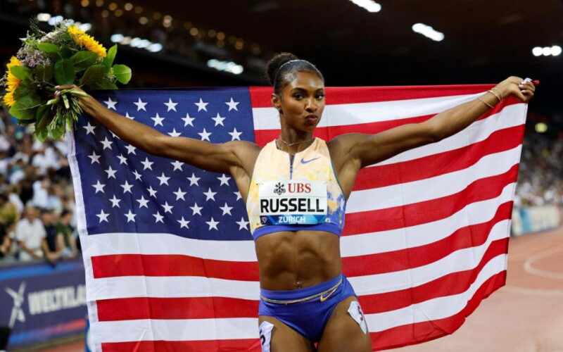 Breaking: American Masai Russell breaks Tobi Amusan’s world record