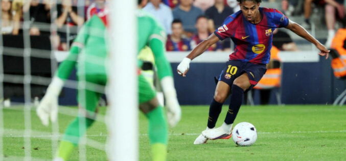 Yamal, Raphinha score braces as Barcelona rout Rayo