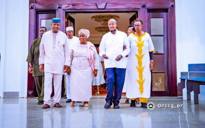Ugandan President hosts RCCG General Overseer Adeboye, wife