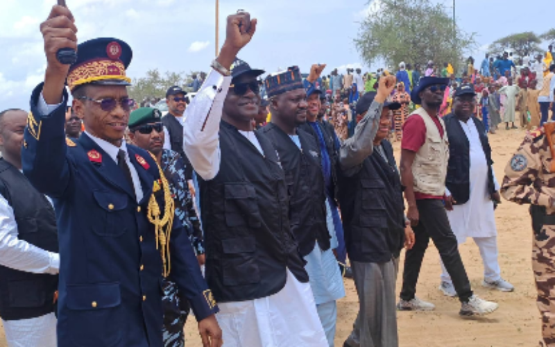 Buni visits Nigerian refugees in Kaya, Chad