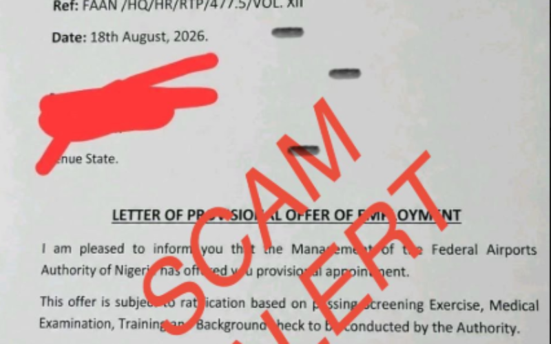 FAAN alerts public to fake recruitment letters