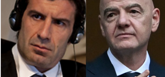 FIFA: ‘Too late to save your dignity’, Luis Figo asks Infantino to resign