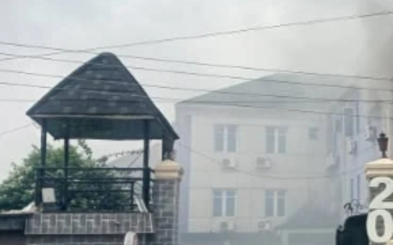 Panic as fire razes hotel in Lagos, no casualty recorded