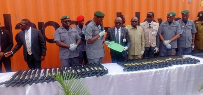 Customs hands over seized arms and ammunitions to NCCSALW