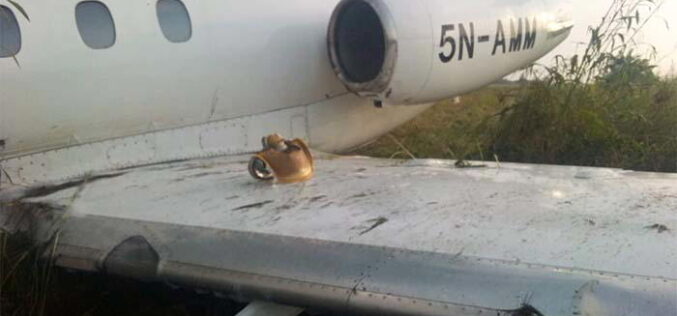 One dead as plane hits car