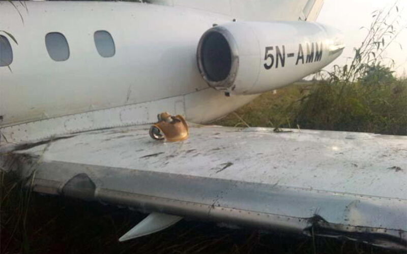 One dead as plane hits car