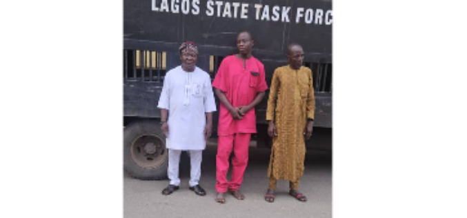 3 arrested removing brain-box from VIS van in Lagos
