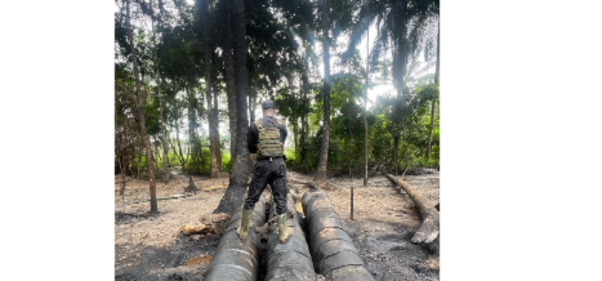 Navy disrupts illegal refining, recovers 103,000 litres in Rivers