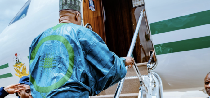 Shettima departs Abuja for AU summit in Angola