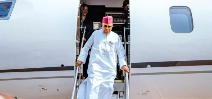 Shettima arrives in Luanda for AU summit