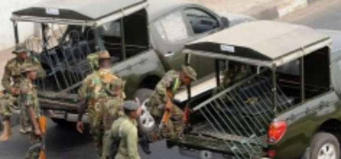 Osun Election: Soldiers restrict movement along INEC Office Road