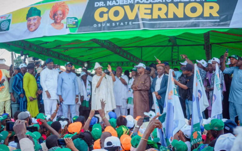 Osun election: Atiku, Aregbesola storm Osogbo for Najeem Salaam
