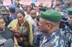 Photos: Osun First Lady leads protest over alleged voter intimidation