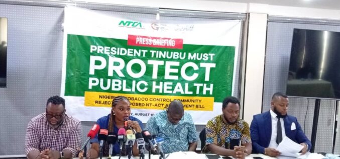 Health groups reject Tobacco Control Act amendment bill