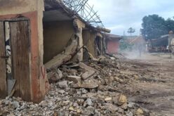 Ebonyi demolishes dilapidated storey building in Abakaliki