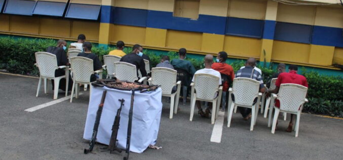 Police parade 14 kidnap suspects, recover 5 AK-47 rifles, 310 rounds in Enugu