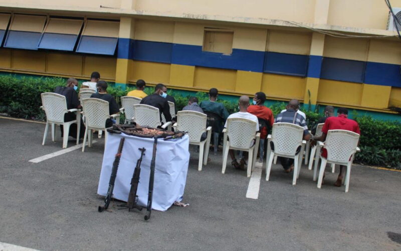 Police parade 14 kidnap suspects, recover 5 AK-47 rifles, 310 rounds in Enugu