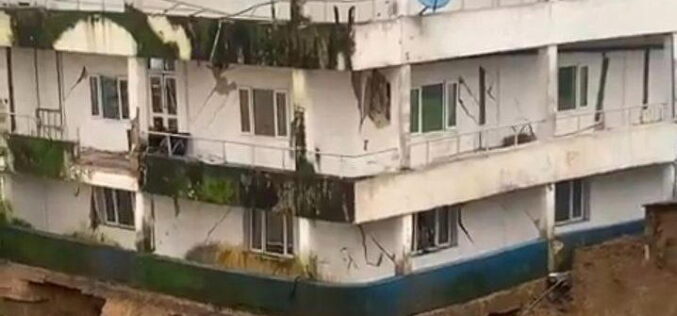 Hospital collapses after landslide in Calabar