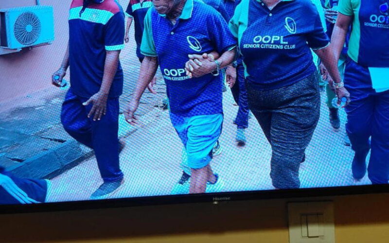 Obasanjo leads senior citizens on walk in Abeokuta