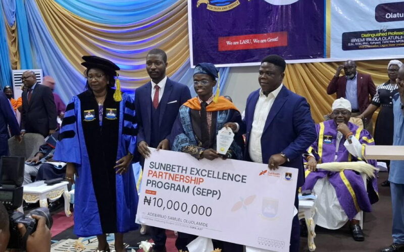 LASU best graduating student, Oluolamide, wins N10m prize
