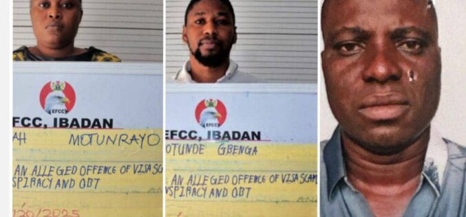 EFCC arraigns three in Ibadan over alleged N30m Canadian visa fraud