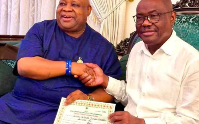 Adeleke visits Wike in Abuja after meeting Tinubu