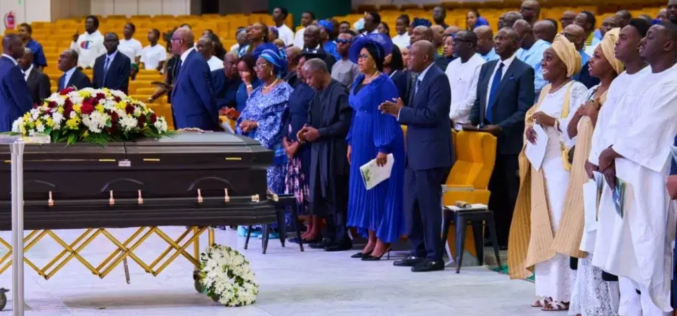 Osinbajo, Fashola, Fayemi attend funeral service for Kemi Adeosun’s husband