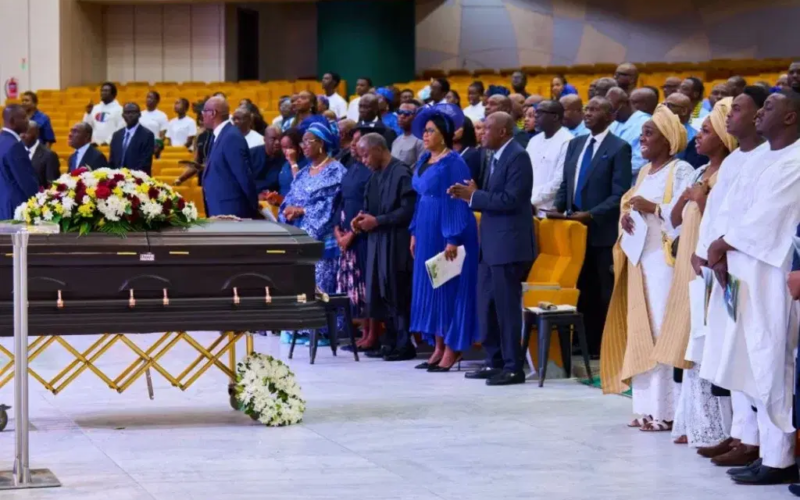 Osinbajo, Fashola, Fayemi attend funeral service for Kemi Adeosun’s husband