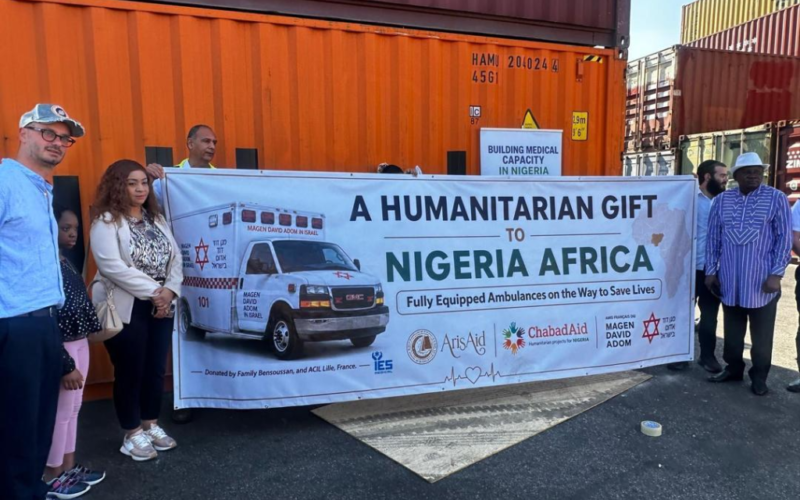 Israel Sends Life-Saving Ambulances, Medical Equipment to Nigeria