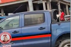 Video: NFSS vehicle obstructs pedestrian walkway at Mile 2