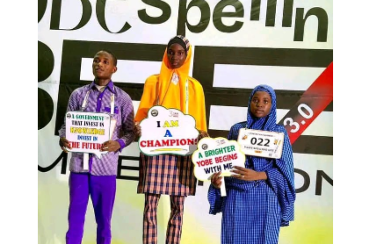Nguru dominates Yobe Spelling Bee, wins all three top prizes