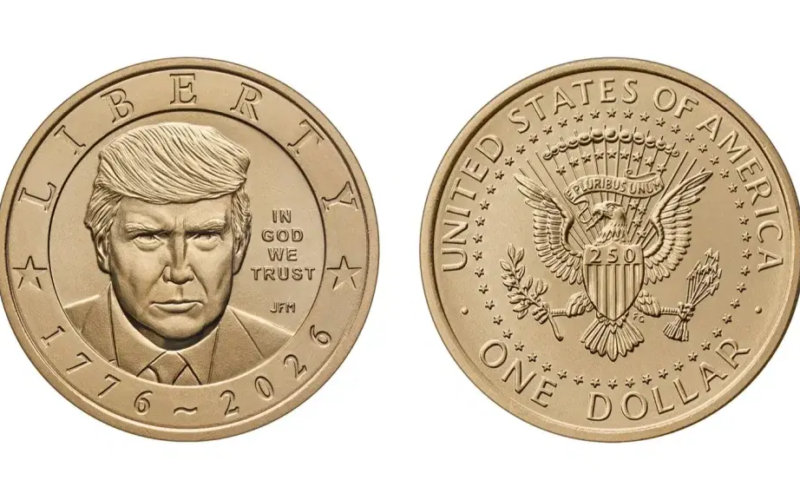 US Treasury issues $1 coin with Trump’s face on it