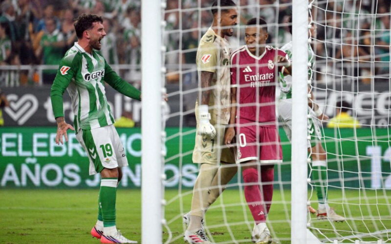 Mbappe misses penalty as Parrott lifts Betis past Real Madrid