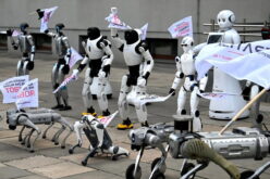 Robots protest rampant AI in Poland