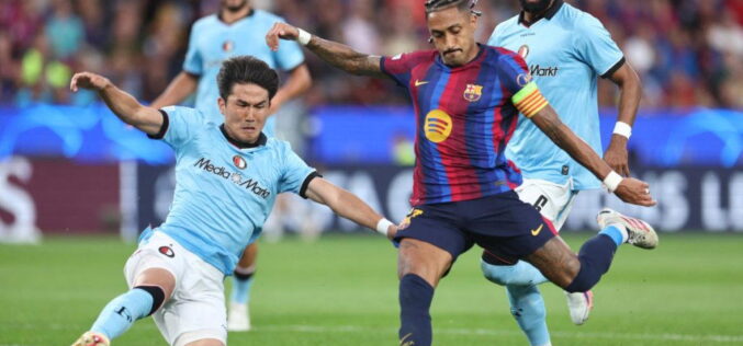 Raphinha bags brace as Barcelona demolish Feyenoord 5-1