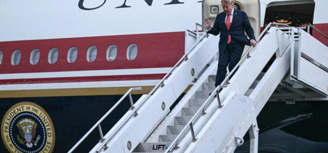 Trump arrives in Ireland for golf tournament, PM talks