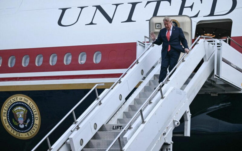 Trump arrives in Ireland for golf tournament, PM talks