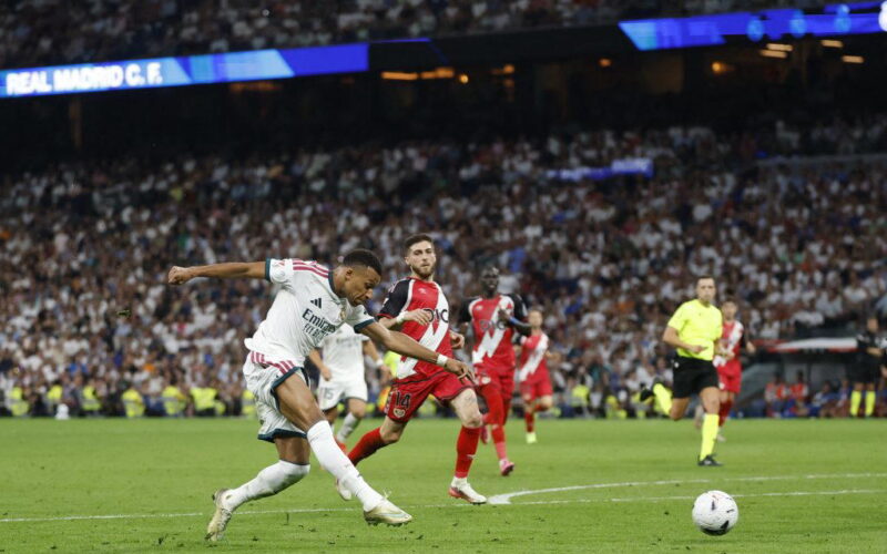 Mbappe scores two, as Real Madrid sink Rayo