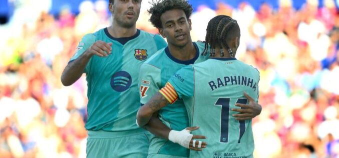 Yamal shines with brace as Barcelona beat Levante 4-2 to stay perfect