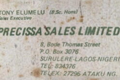 Elumelu shares old business card from days as photocopier salesman