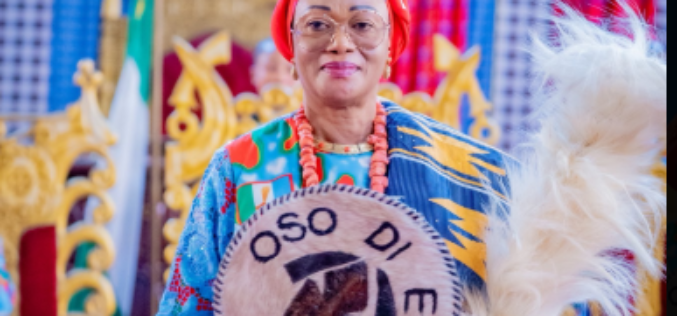 Photos: Remi Tinubu bags Oso Di Eme I chieftaincy title in Imo
